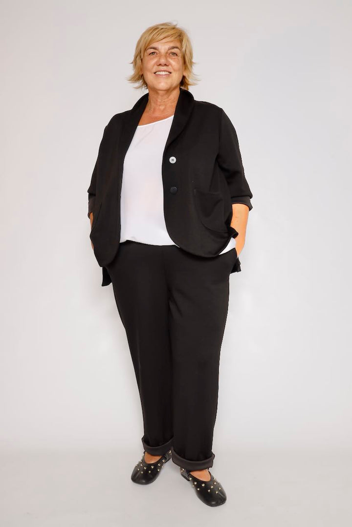 CHAQUETA OVERSIZE NEGRO A26DG601
