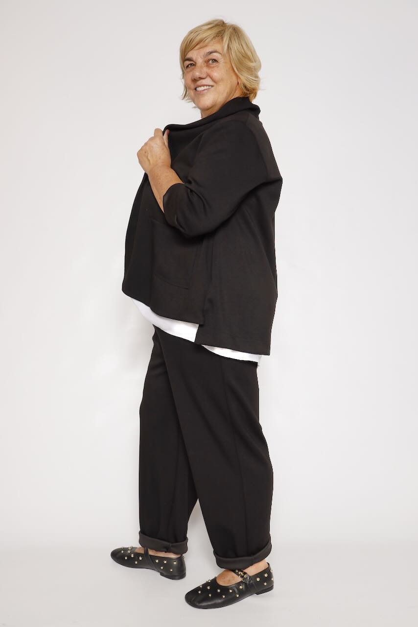 PANTALÓN MODAL NEGRO A26DG201