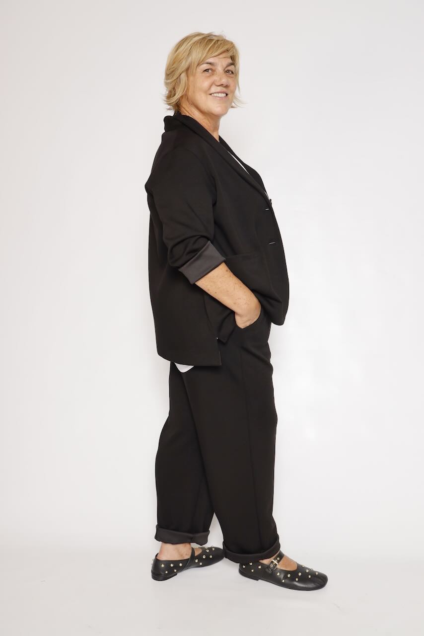 CHAQUETA OVERSIZE NEGRO A26DG601