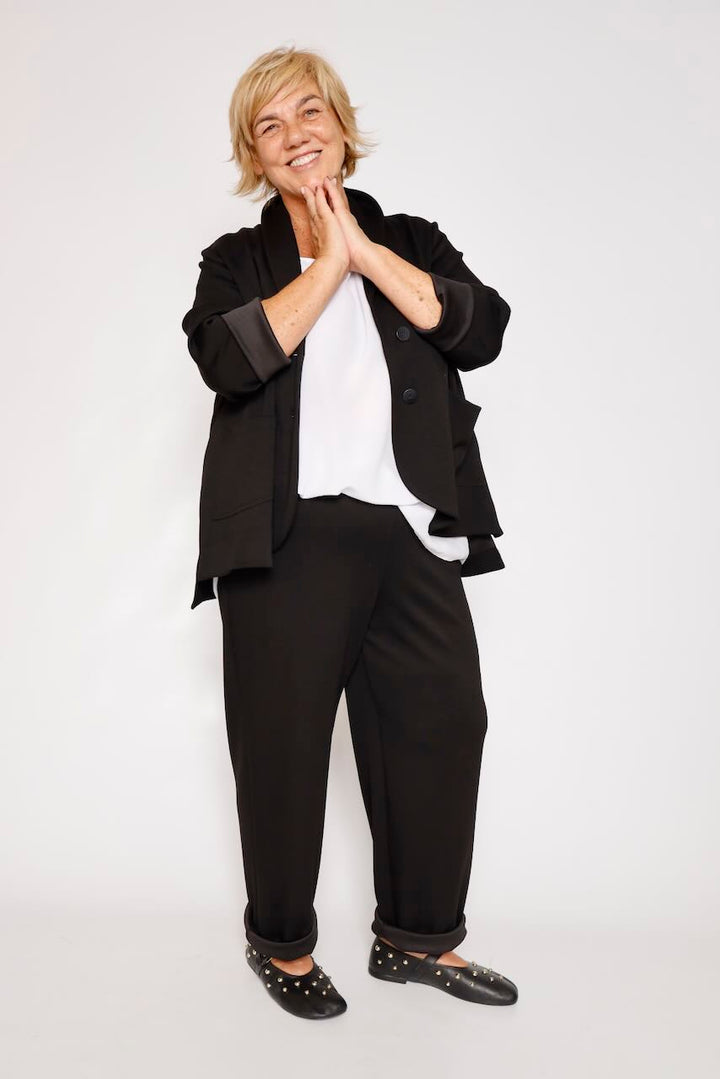 CHAQUETA OVERSIZE NEGRO A26DG601