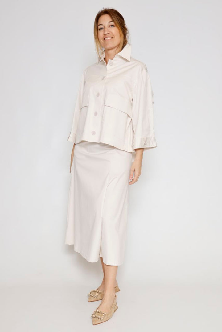 CHAQUETA P6YM1649-LATTE