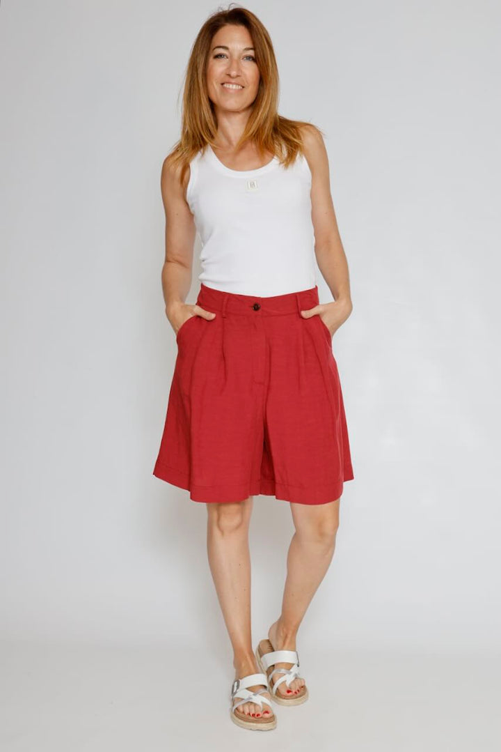 SHORT BY08174-BURDEOS