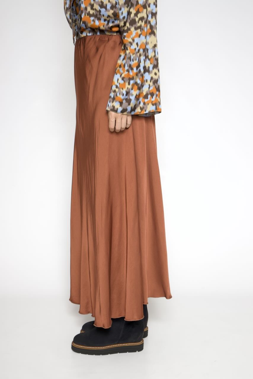 FALDA BY09117-MARRON