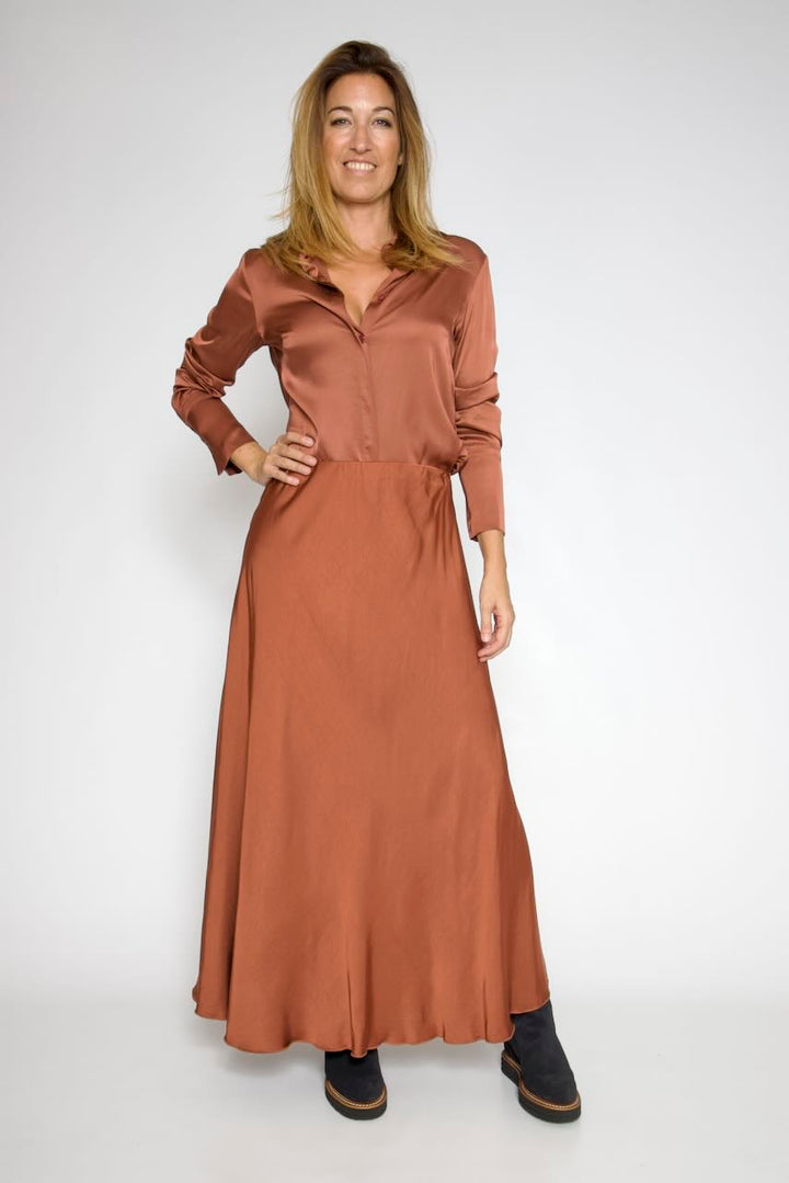 CAMISA BY09114-MARRON