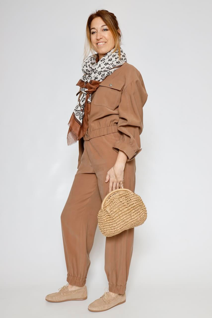 CHAQUETA CAMISA V0O3DIQ000-MARRON