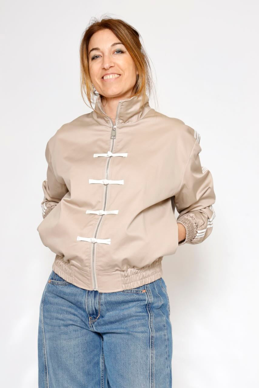 CHAQUETA BOMBER P26DD611-BEIGE