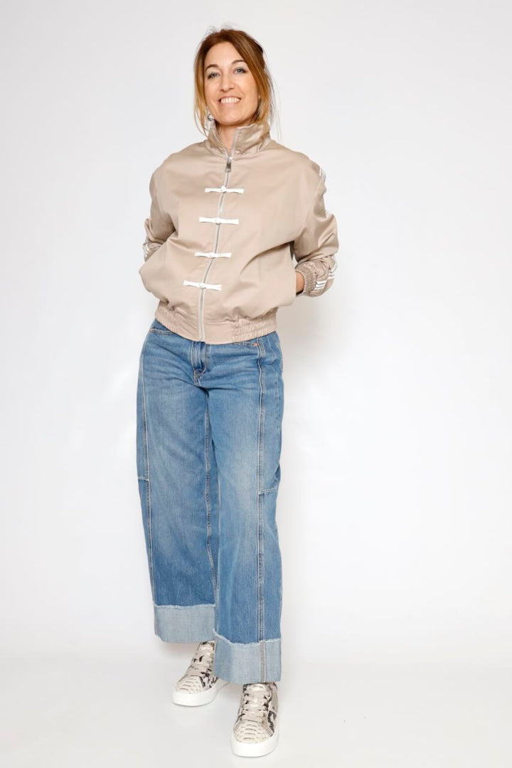 CHAQUETA BOMBER P26DD611-BEIGE