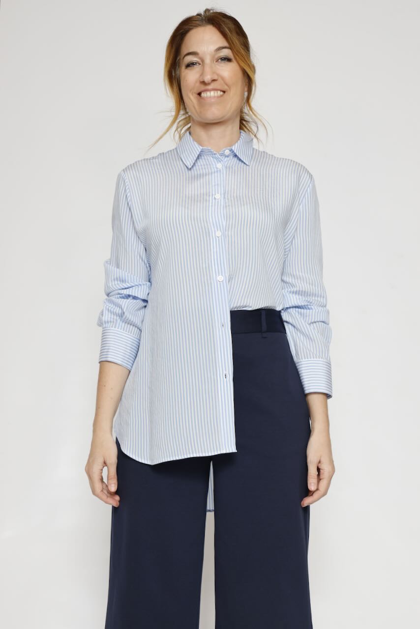 CAMISA CJZ6LDU-BLANCO/AZZURRO