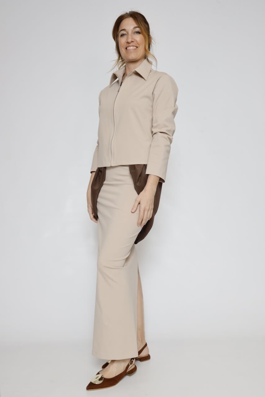 FALDA BY10245-BEIGE