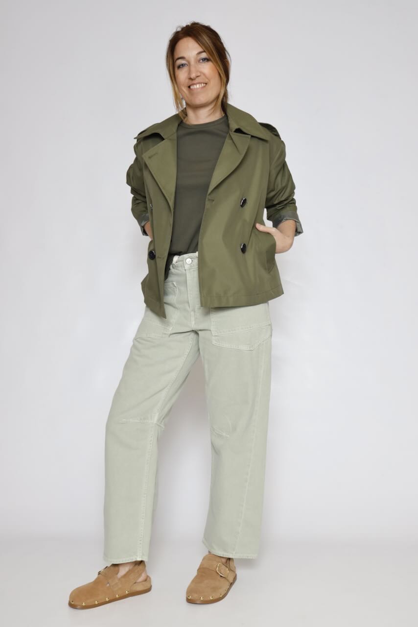 GABARDINA CORTA FLLUVIA-VERDE