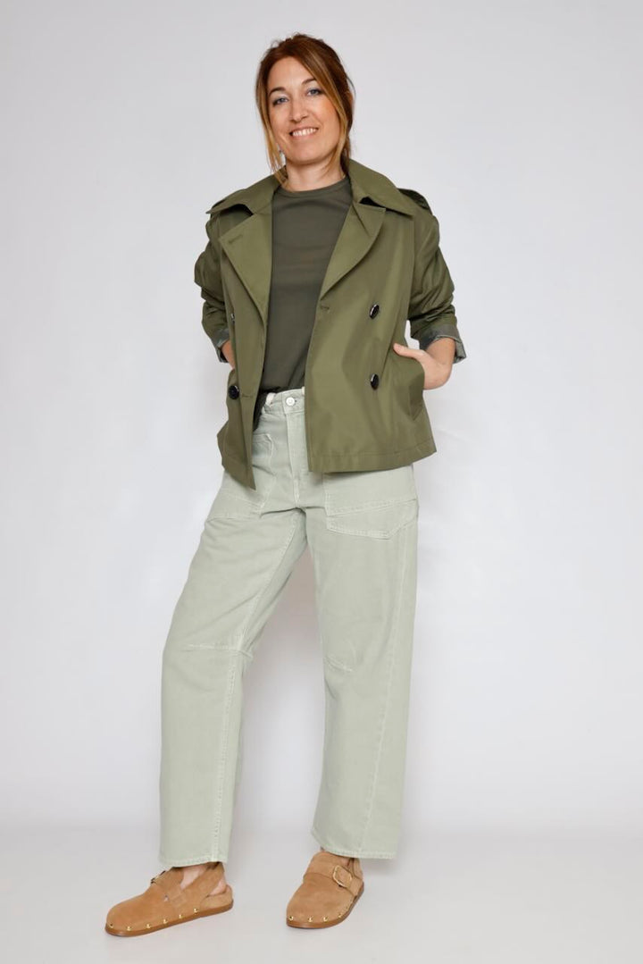 GABARDINA CORTA FLLUVIA-VERDE