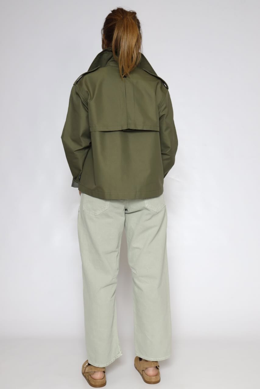 GABARDINA CORTA FLLUVIA-VERDE