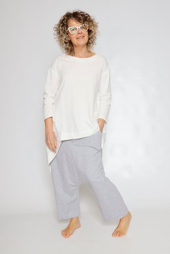 CAMISETA ZIP P4UP0126-BLANCO