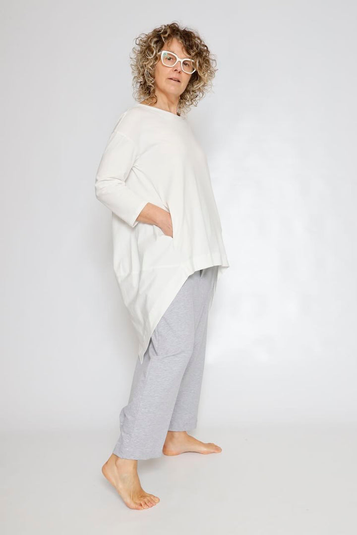 CAMISETA ZIP P4UP0126-BLANCO