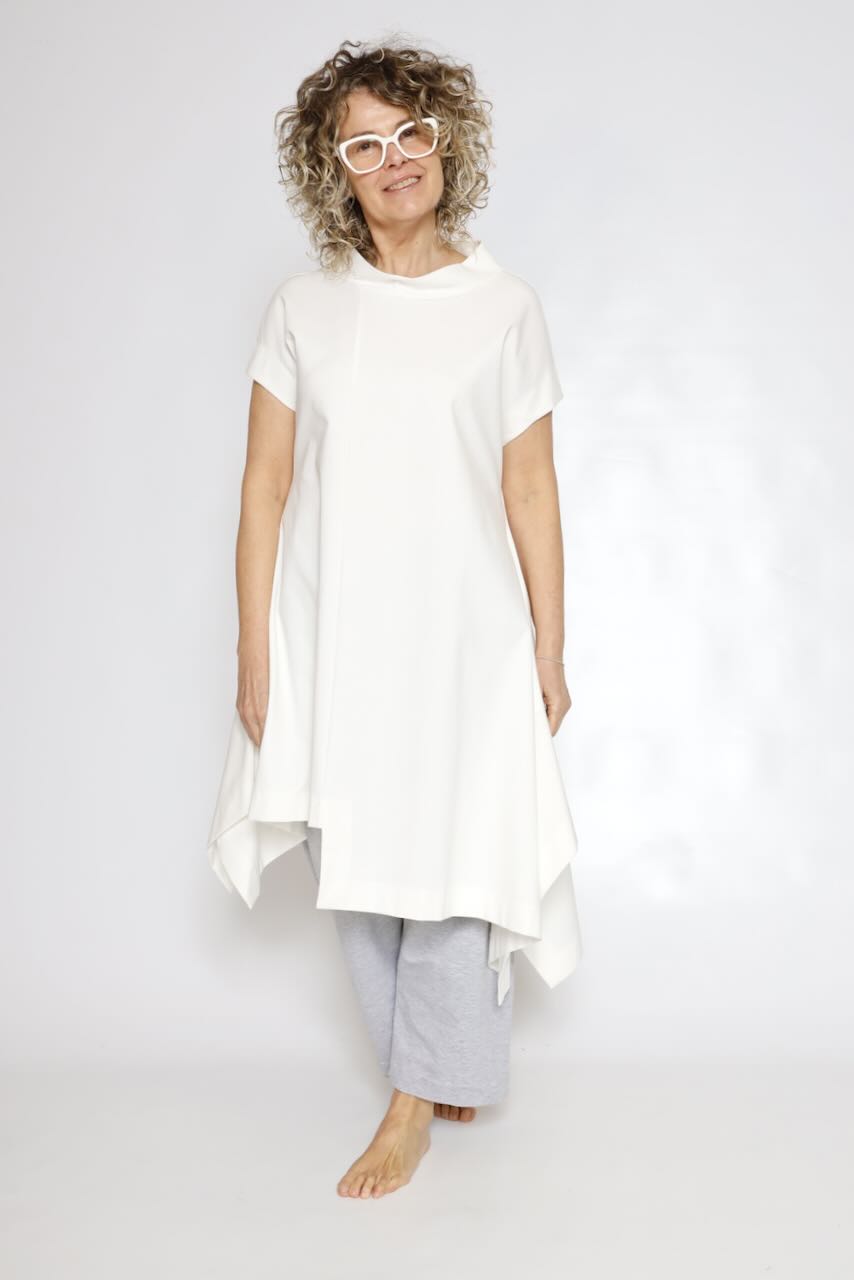 CAMISETA ZIP P4UP0126-BLANCO