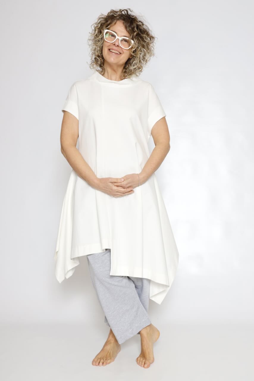 CAMISETA ZIP P4UP0126-BLANCO