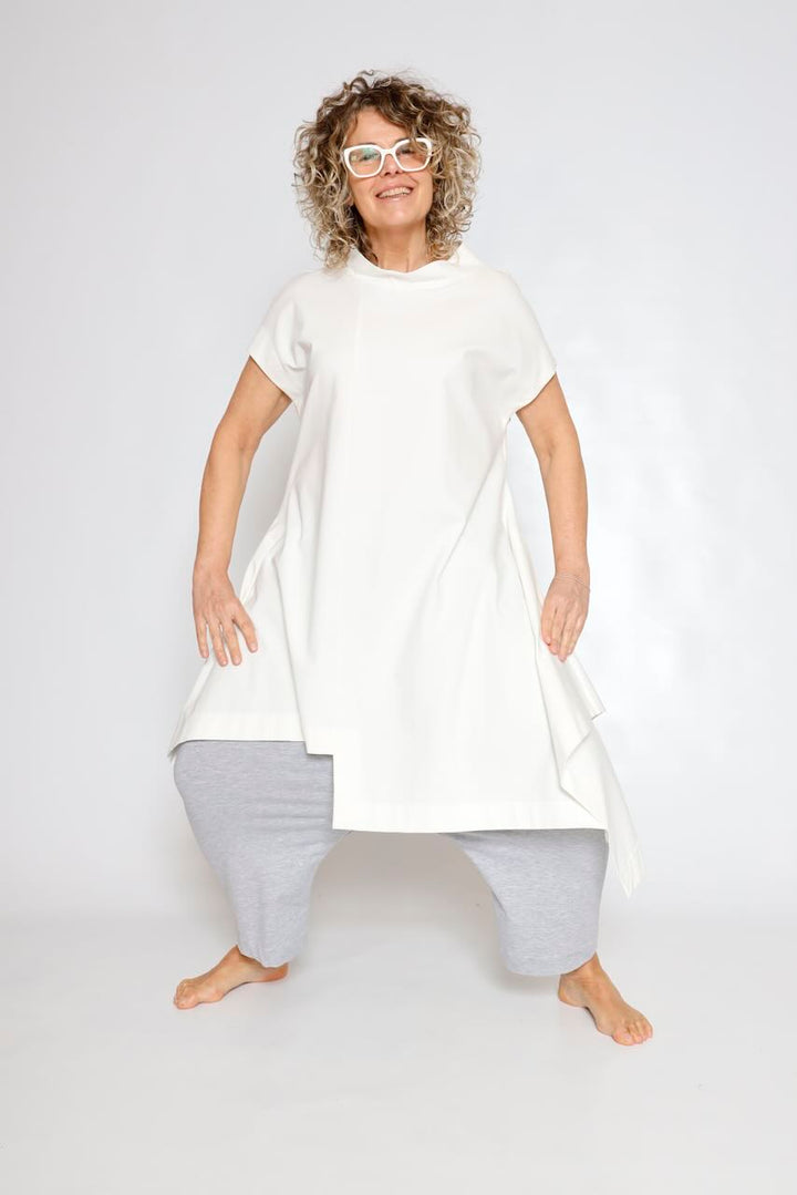 CAMISETA ZIP P4UP0126-BLANCO