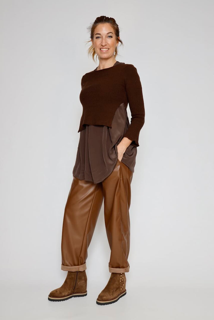 PANTALÓN A25DD214-MARRON