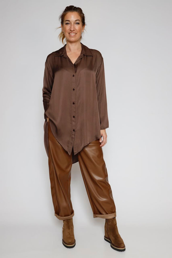 CAMISA P25AN126-MARRON