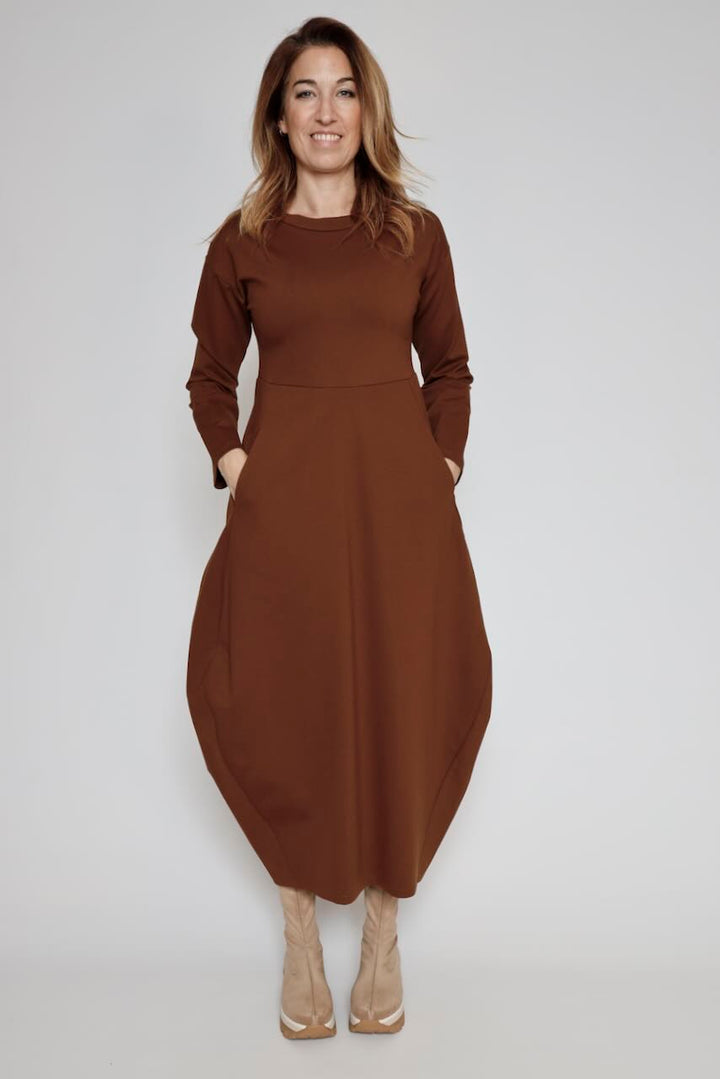 VESTIDO A25AP701-CARAMELO