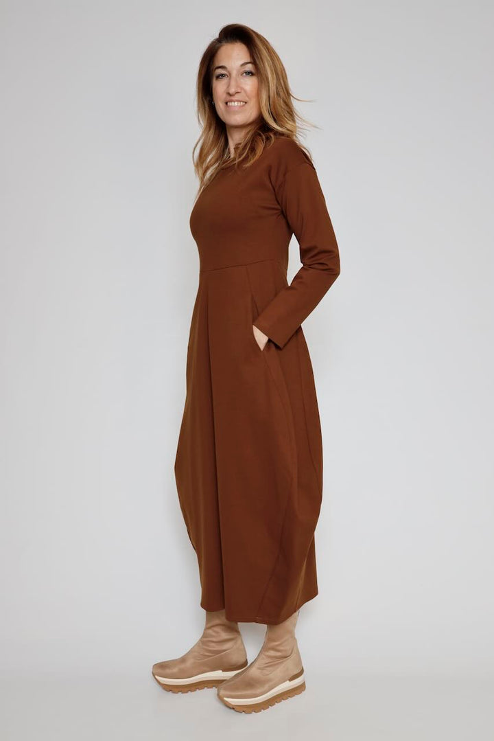 VESTIDO A25AP701-CARAMELO