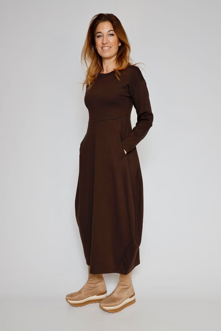 VESTIDO A25AP701-MARRON