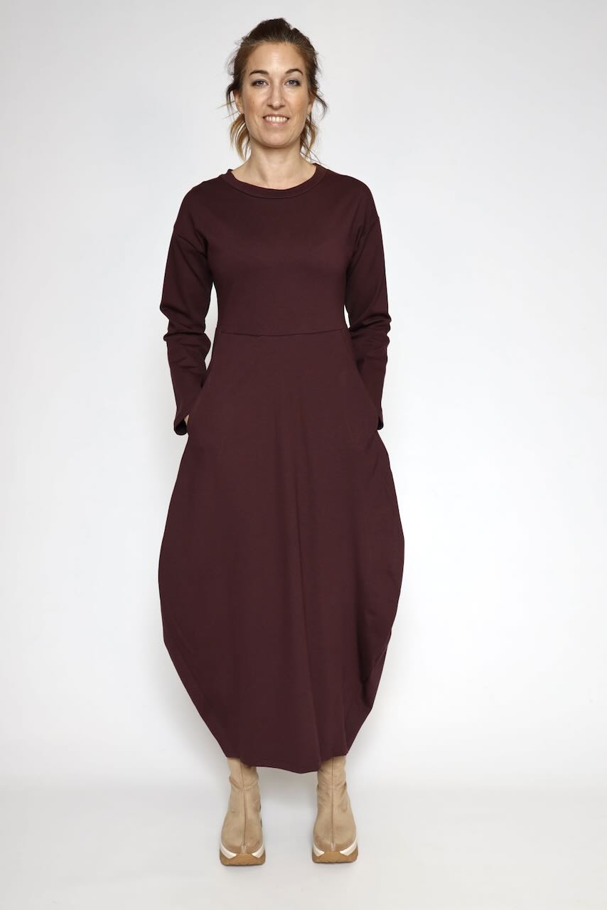 VESTIDO A25AP701-BURDEOS