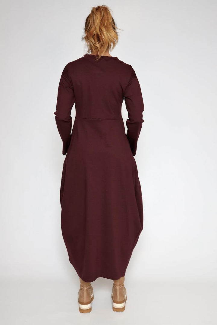 VESTIDO A25AP701-BURDEOS