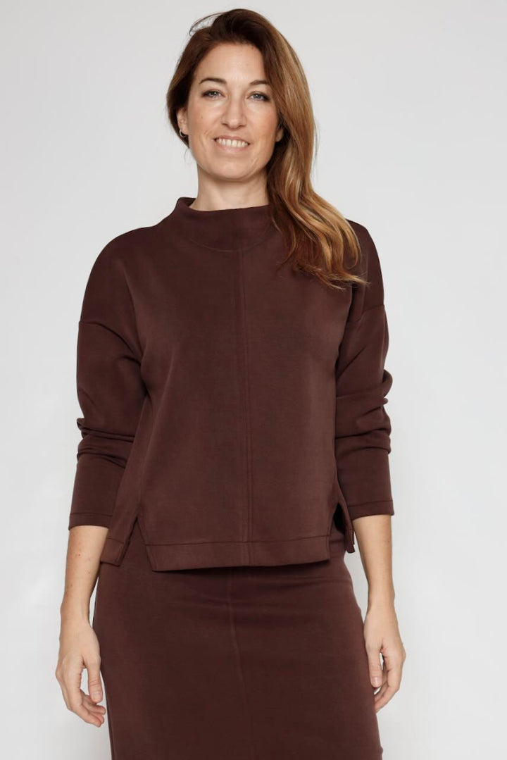 SUDADERA BY09160-MARRON