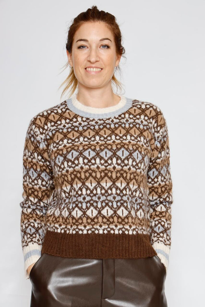 JERSEY 12695-LATTE/MARRRON