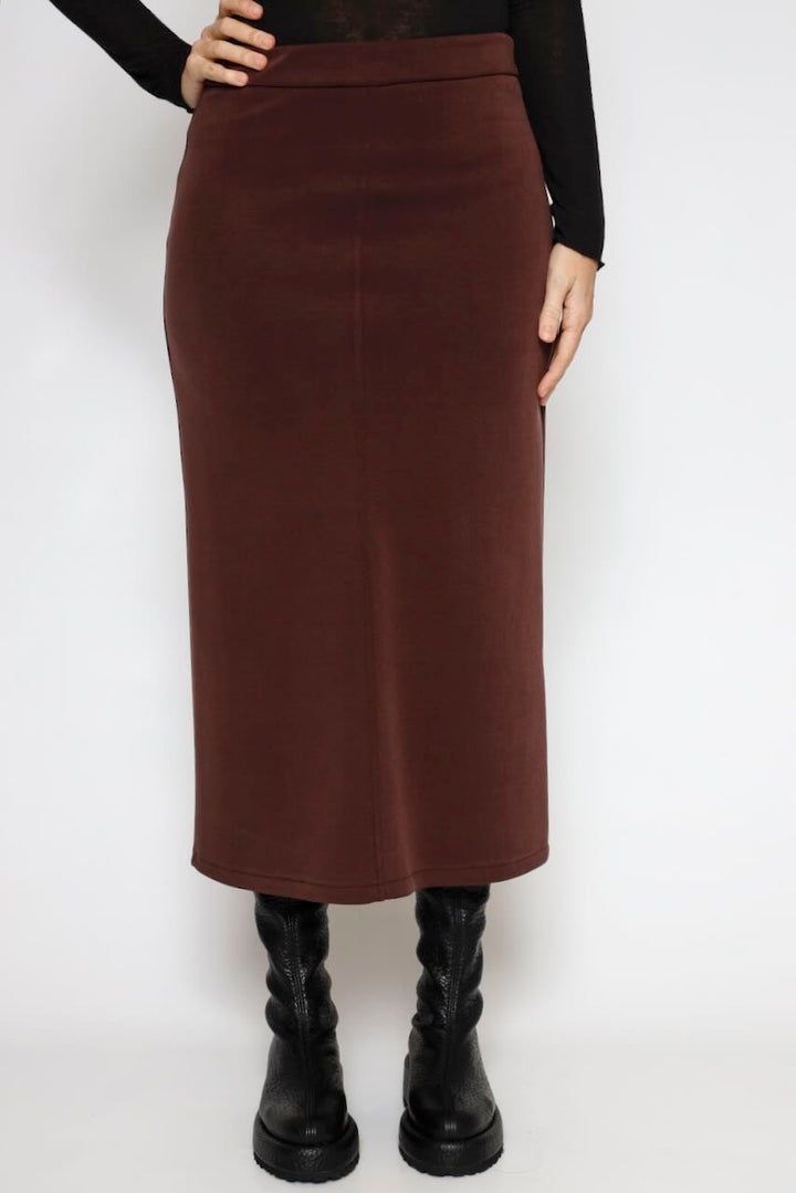 FALDA BY09162-MARRON