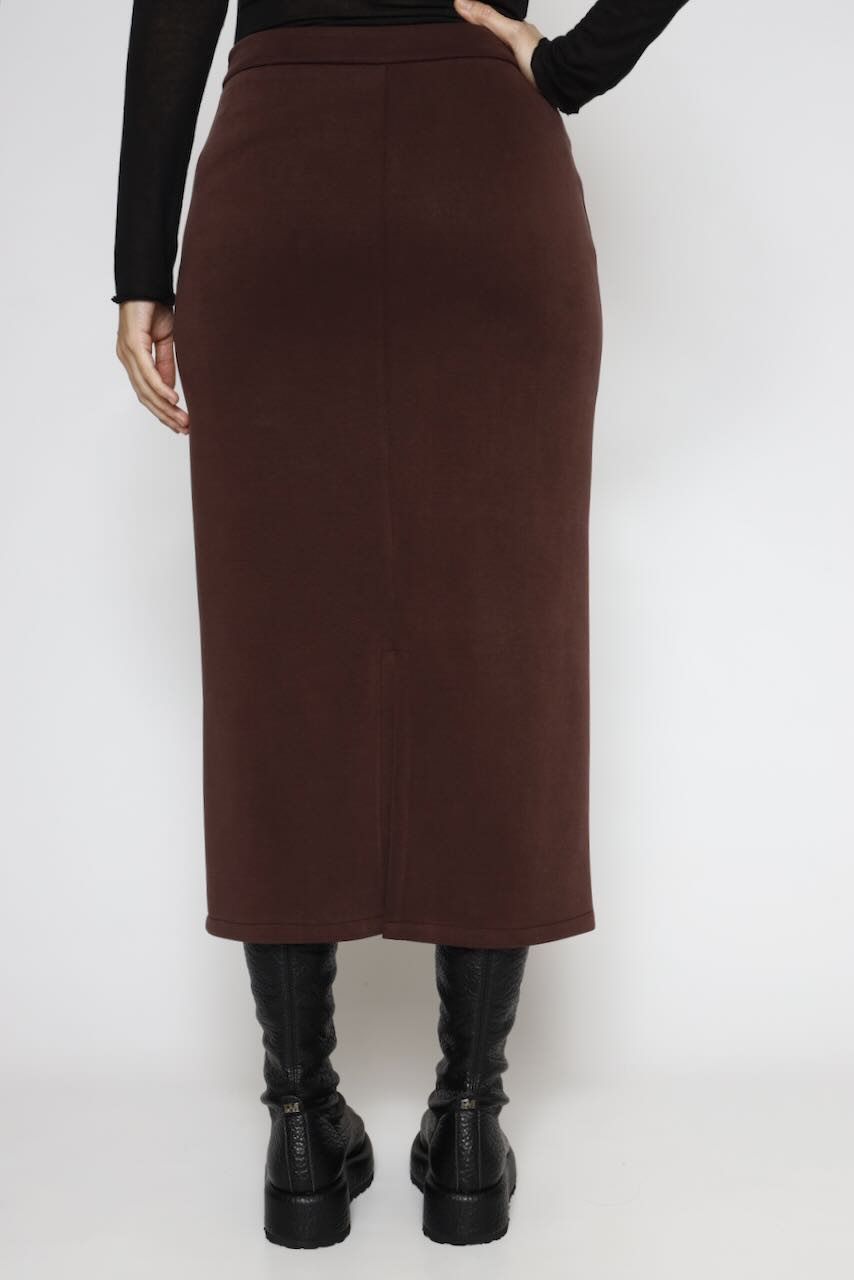 FALDA BY09162-MARRON