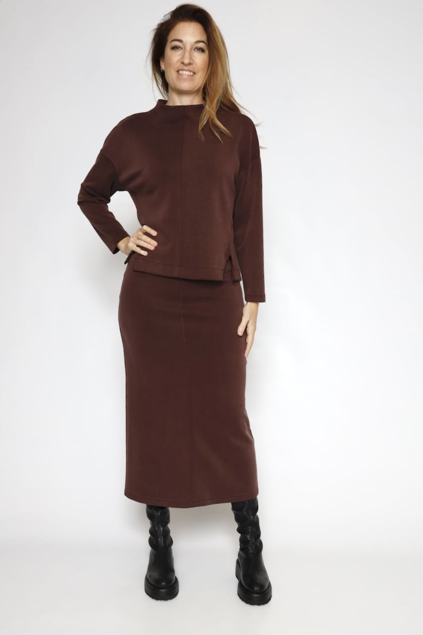 SUDADERA BY09160-MARRON