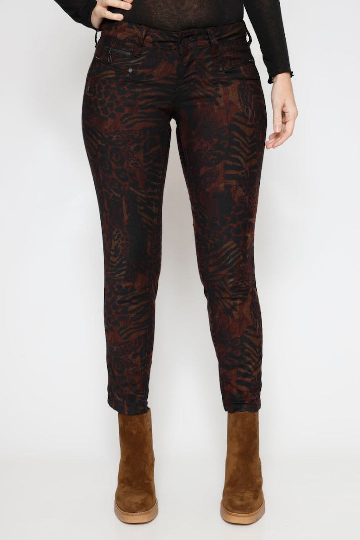 PANTALÓN ALEXA CROPPED FUEGO-ANIMAL PRINT