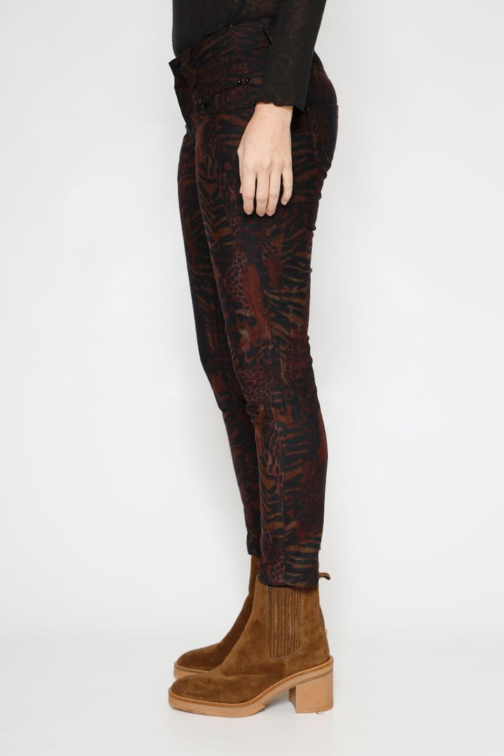 PANTALÓN ALEXA CROPPED FUEGO-ANIMAL PRINT
