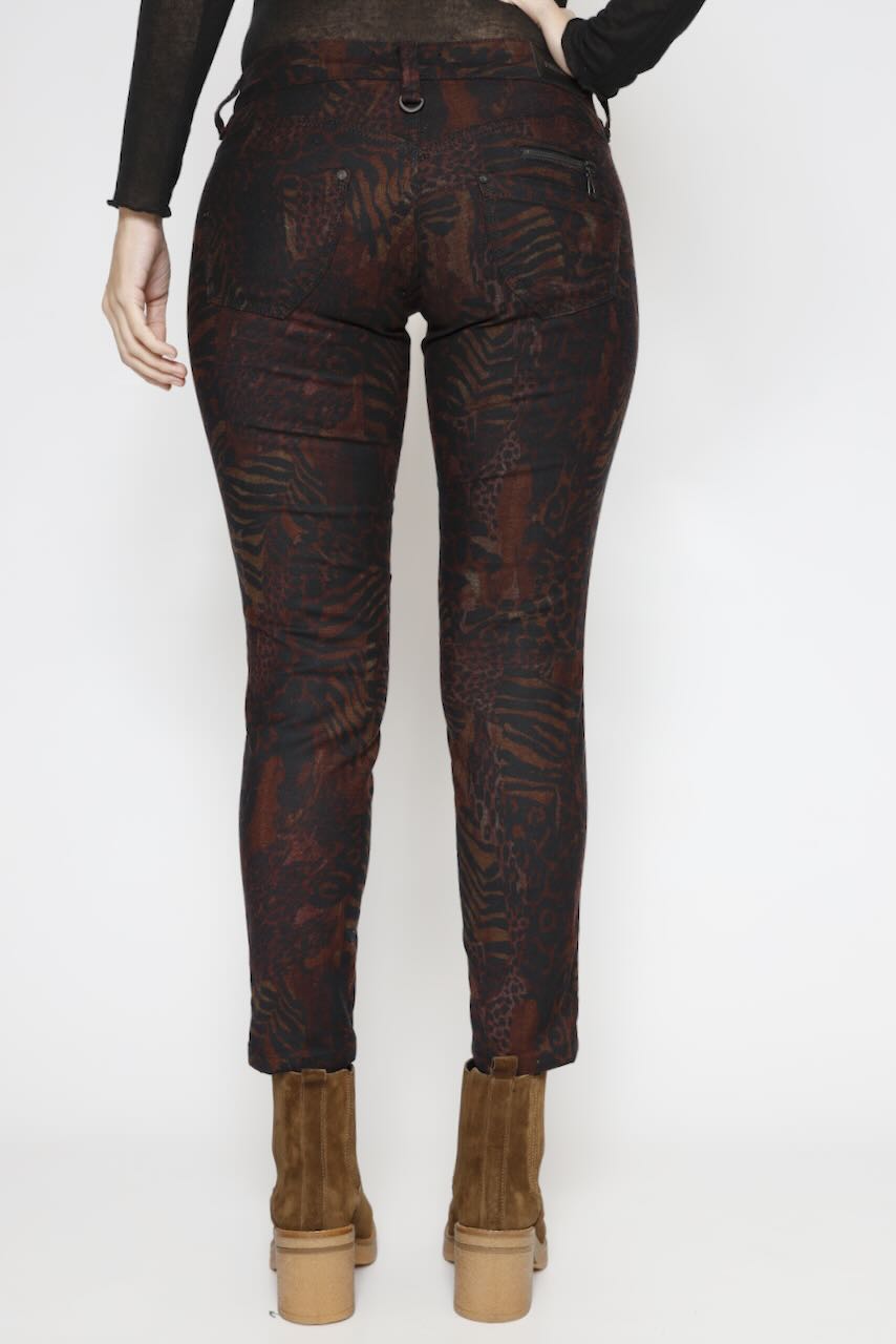 PANTALÓN ALEXA CROPPED FUEGO-ANIMAL PRINT