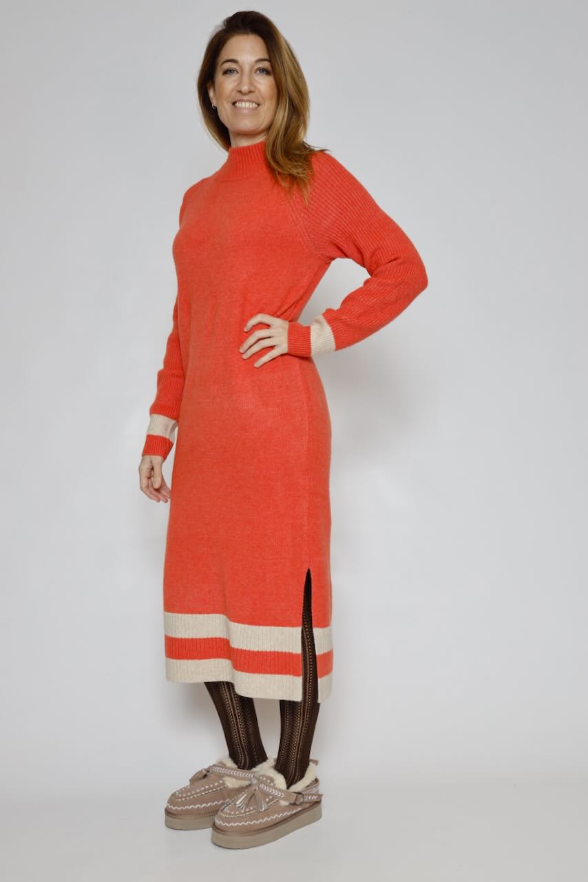 VESTIDO PUNTO LAVINIA.5002513-CORAL