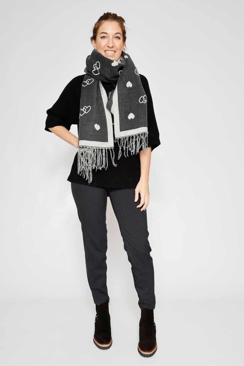 BUFANDA YF6683-NEGRO