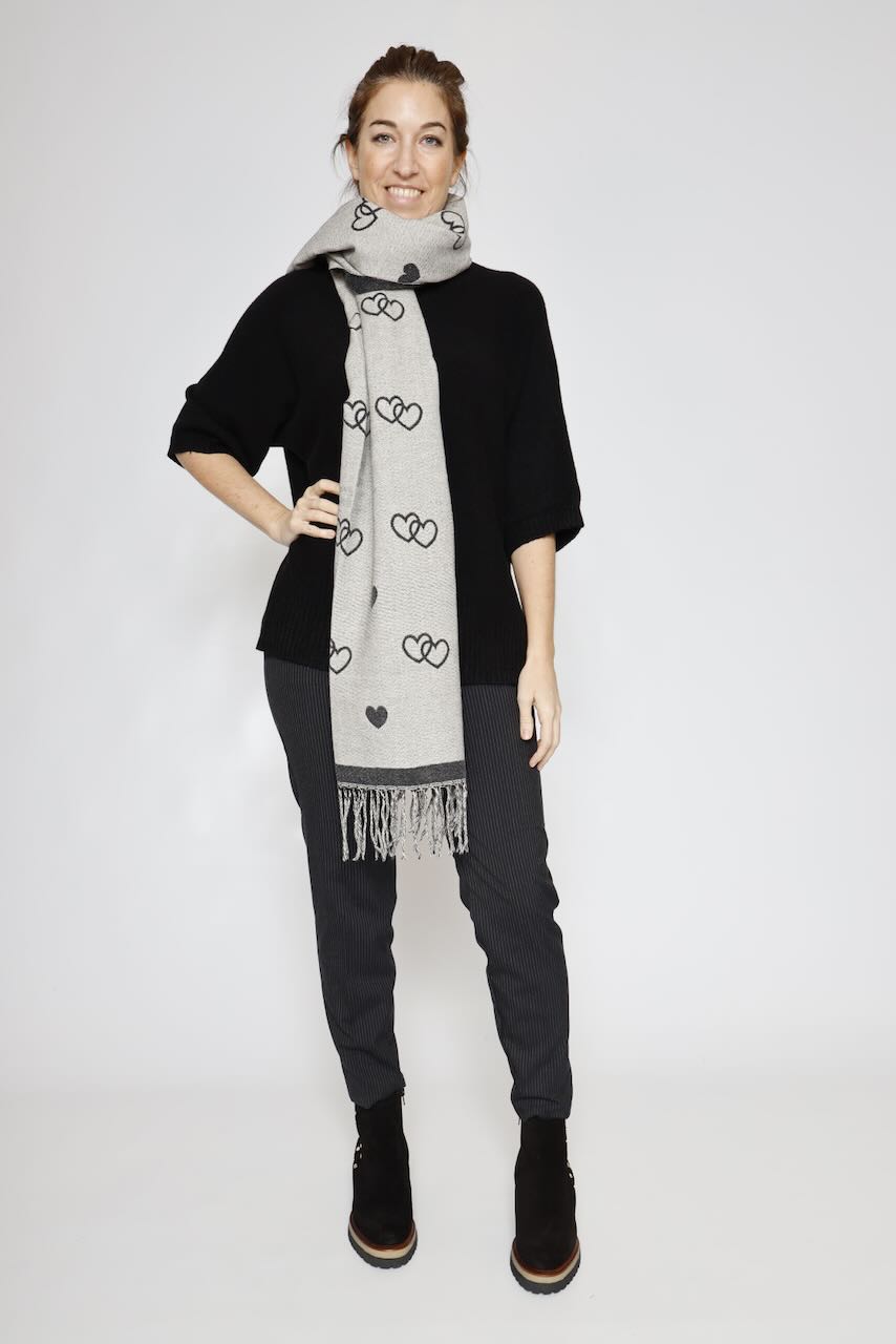 BUFANDA YF6683-NEGRO