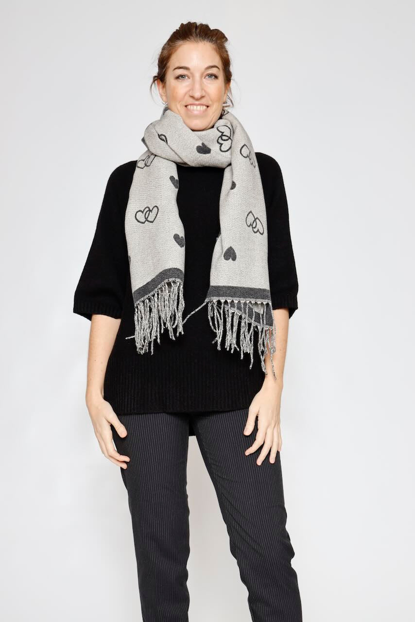 BUFANDA YF6683-NEGRO