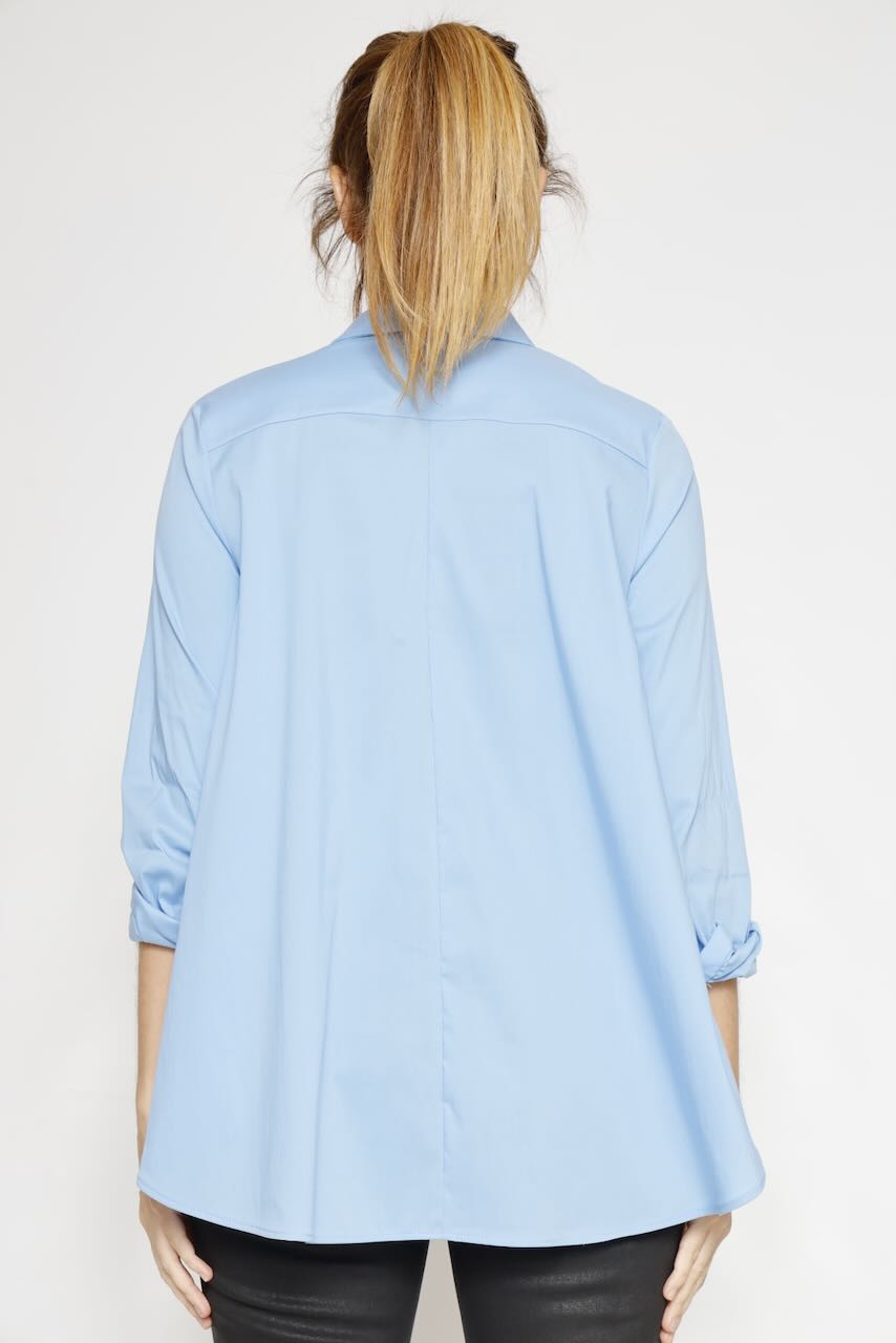 CAMISA CORTA  CED4FDK-AZZURRO