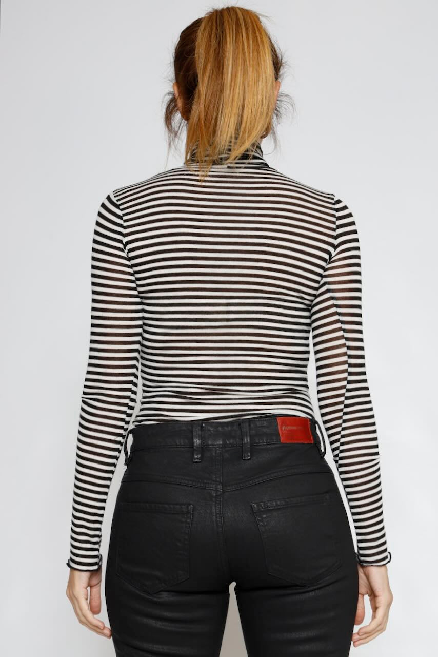 CAMISETA BY09144-RAYAS BLANCO