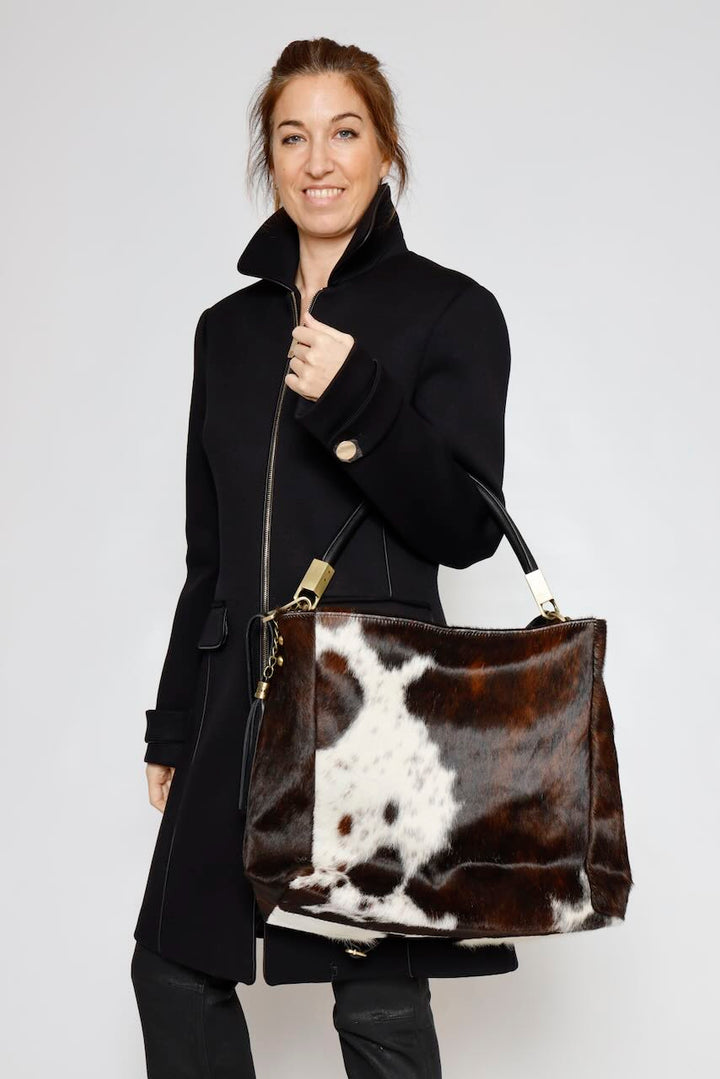 BOLSO POTRO CV65872-BLANCO/MARRON