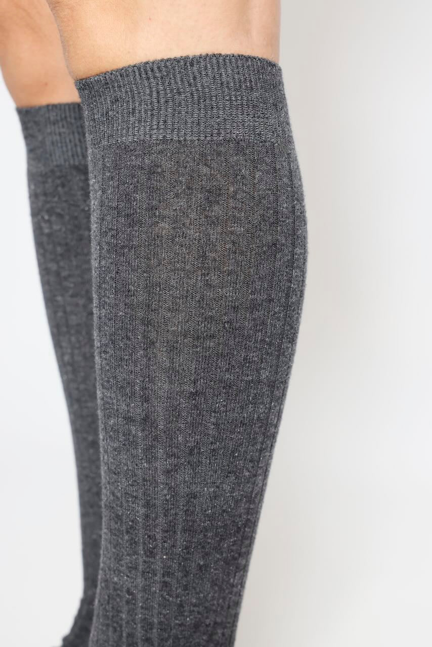 CALCETINES LARGOS LUREX BU1554-GRIS