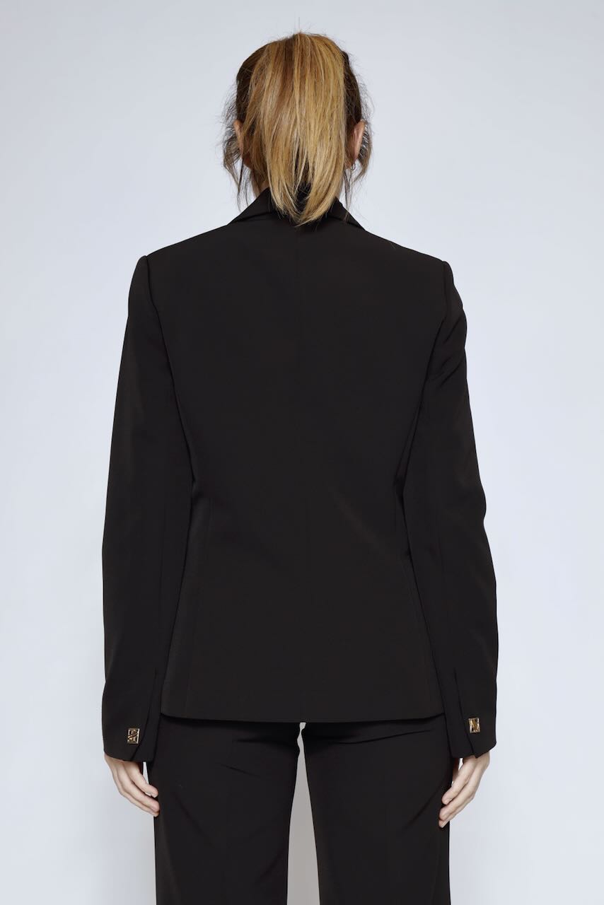 CHAQUETA ENTALLADA 54-1041-NEGRO