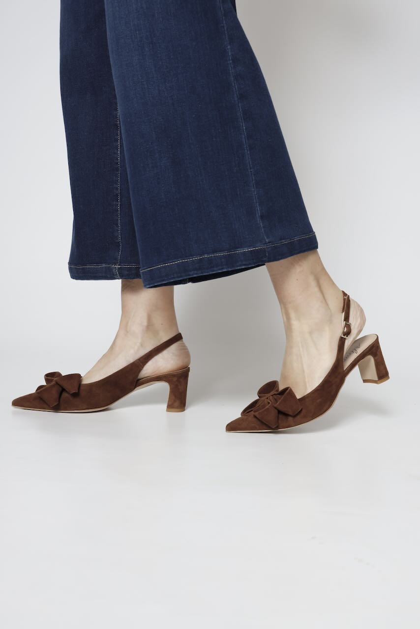 ZAPATO DESTALONADO 65621-CHOCOLATE