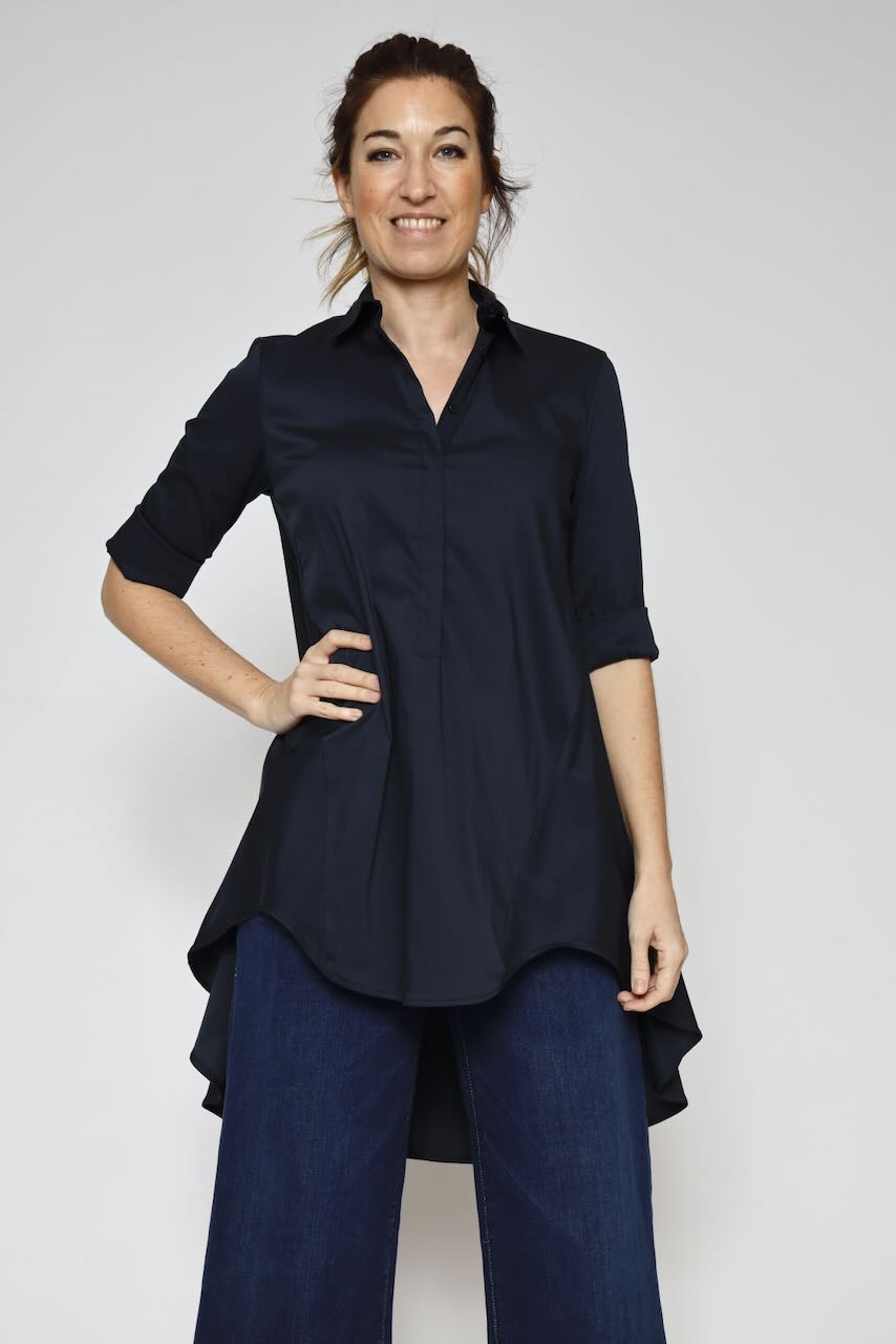 CAMISA LARGA CED3FDK-MARINO