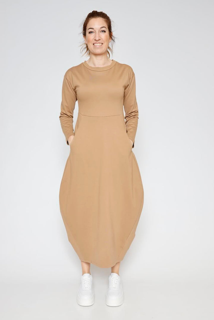 VESTIDO A25AP701-CAMEL