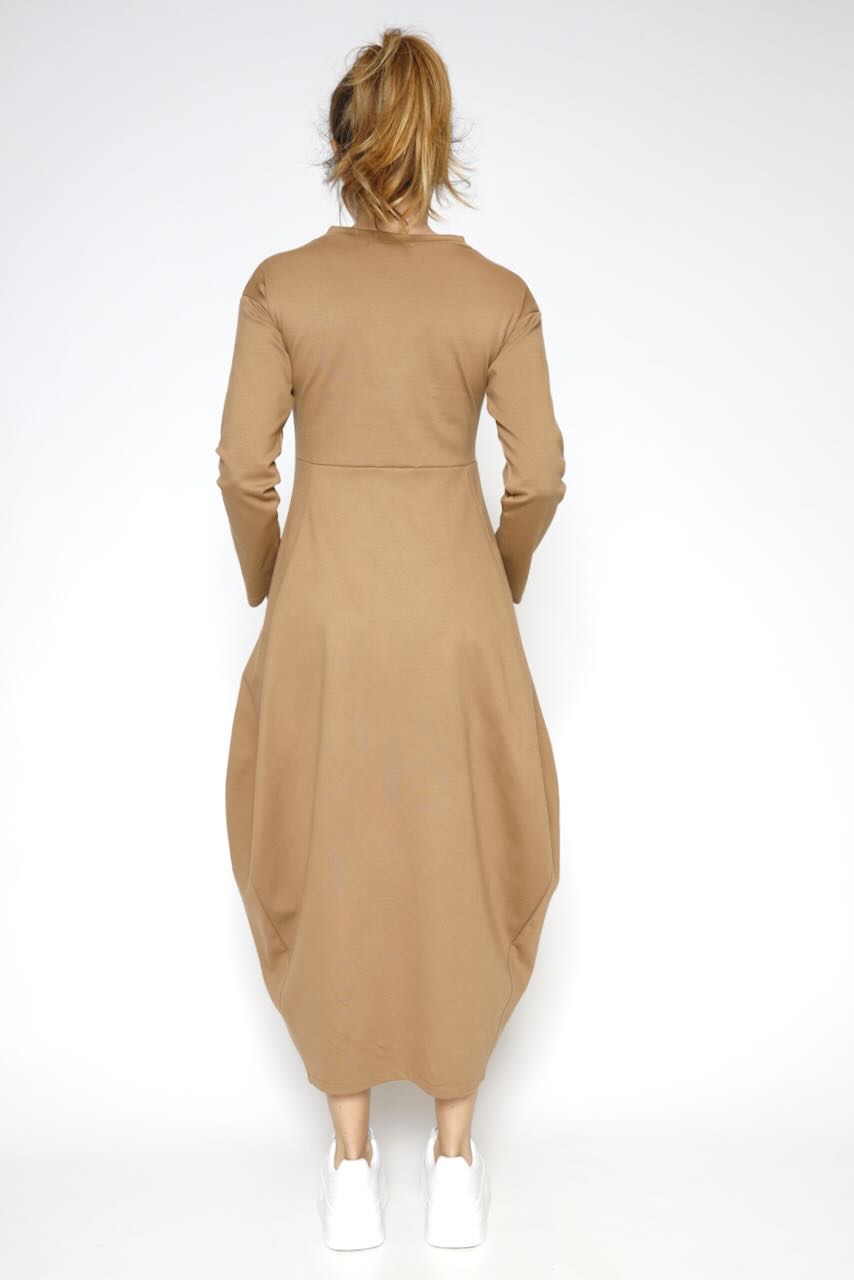 VESTIDO A25AP701-CAMEL