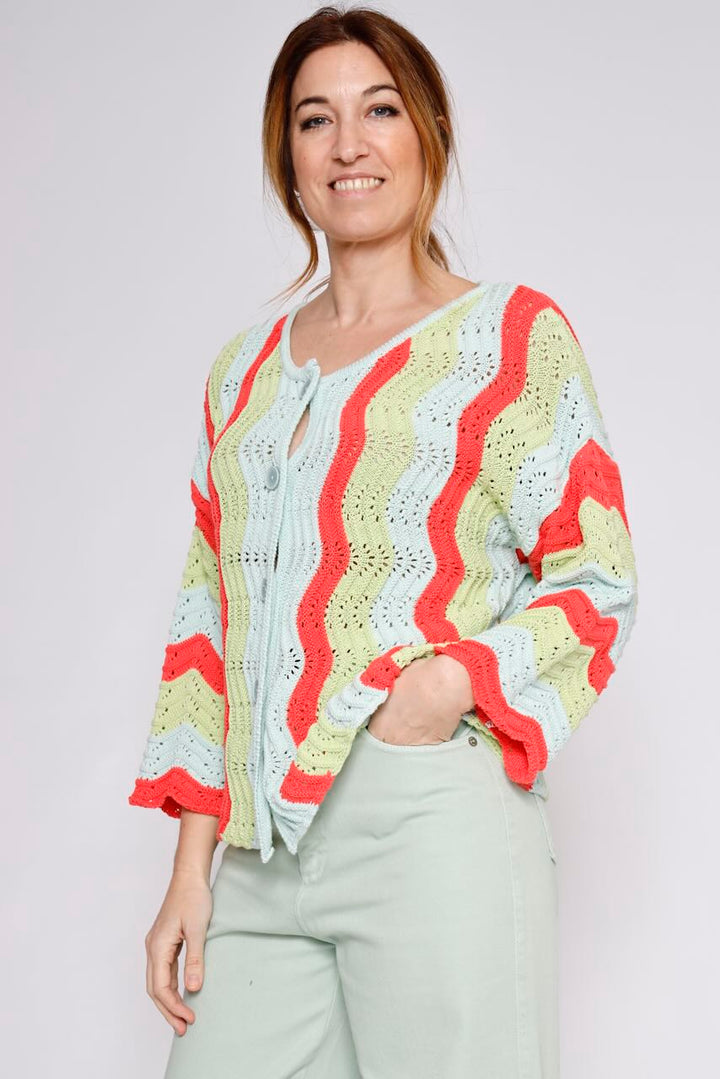 CHAQUETA BY10026-MULTICOLOR